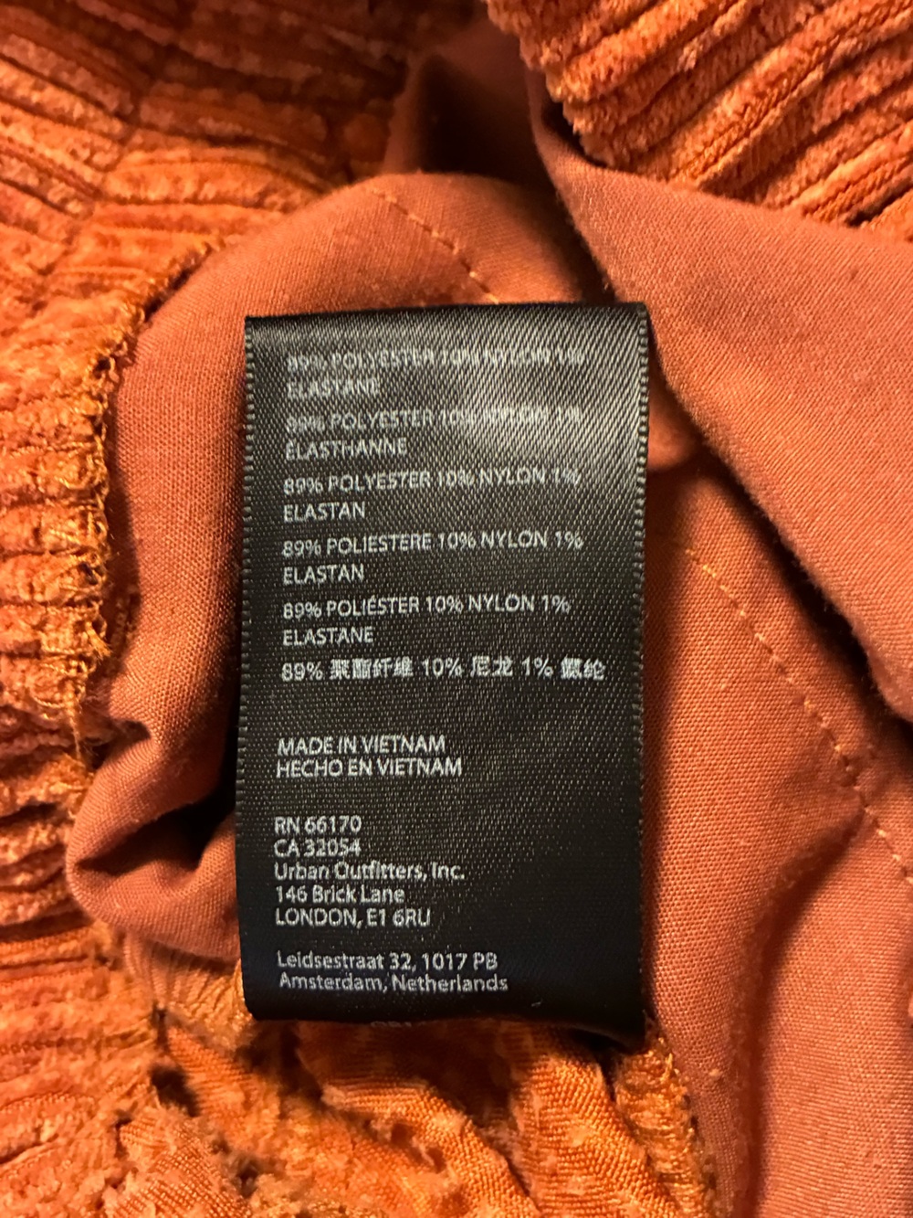 BDG Corduroy Drawstring Pants in Burnt Orange Size Small - Picture 7 of 9